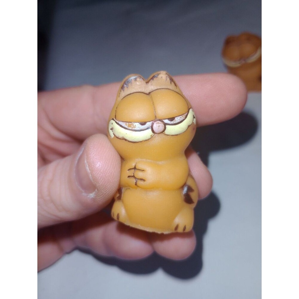 Vintage 1981 Garfield - Rubber Pencil Topper Made In Hong Kong
